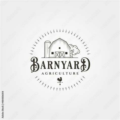 vector of barn vintage logo vector symbol, barn lettering logo design Stock Vector | Adobe Stock