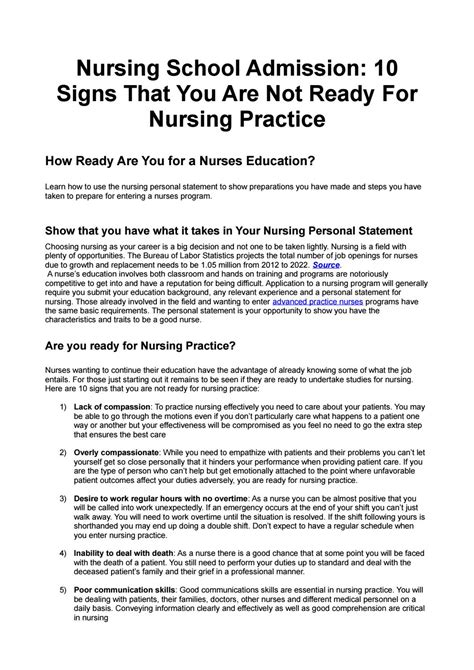 Nursing School Admission by nursingPS - Issuu