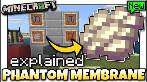 Minecraft - PHANTOM MEMBRANE GUIDE [ Tutorial ] MCPE / Xbox / Bedrock / Java - YouTube