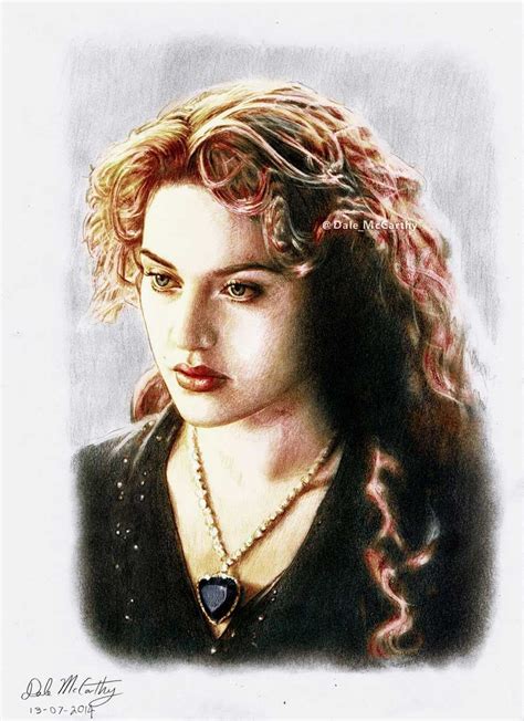 Kate Winslet Titanic Drawing Scene Original