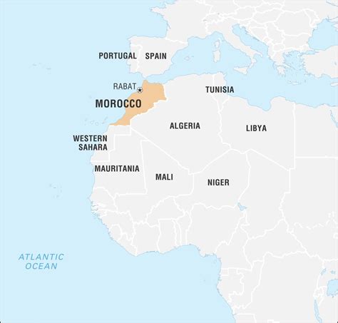 Map of Casablanca Morocco - World Map with Countries