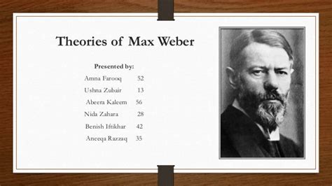 Theories of Max Weber/