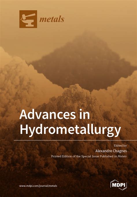 Advances in Hydrometallurgy | MDPI Books