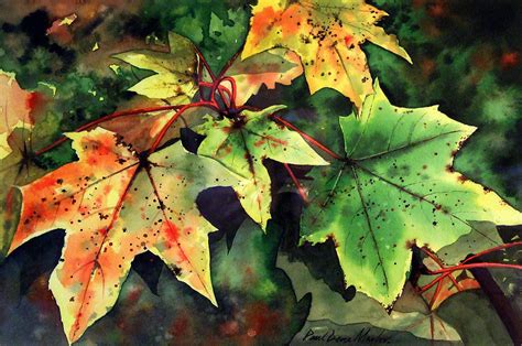 Autumn Leaves Painting by Paul Dene Marlor