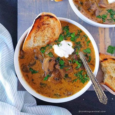 Hungarian Mushroom Soup (Instant Pot + Stove Top) - Cooking Carnival