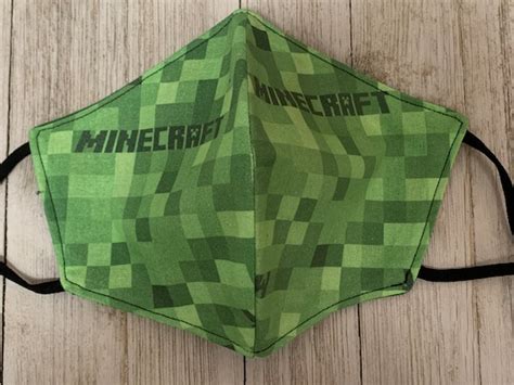 Minecraft Face Mask. Gaming Face Mask. Adult / Big Kid | Etsy