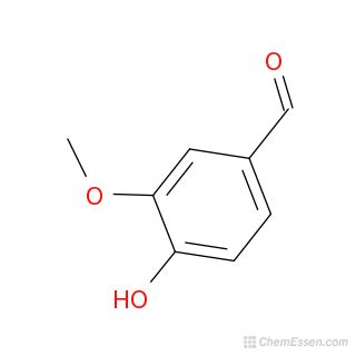 Vanillin Structure - C8H8O3 - Over 100 million chemical compounds | CCDDS