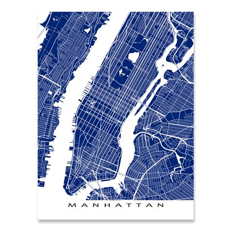 Manhattan Map Art Print, NYC, Colors — Maps As Art Nyc Map Art, City ...