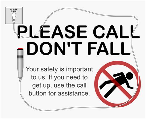 Call Don T Fall Clip Arts - Patient Safety Fall Prevention In Hospitals, HD Png Download ...