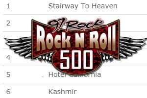 See The List: 97 Rock n Roll 500 | WGRF-FM