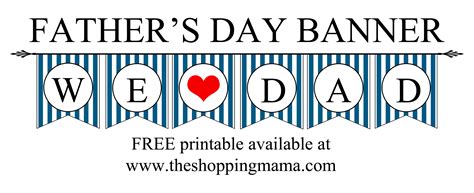 4 Best Images of Father's Day Printable Banner - Happy Father's Day ...