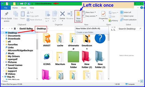 how do I create a desktop folder in Windows 10? - Microsoft Community