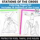 Stations of the Cross Coloring Pages Set for Kids, Teens, Adults