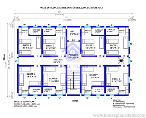 Girls Hostel Floor Plan