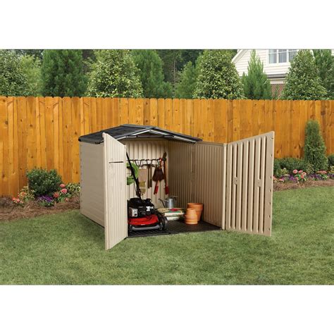 Rubbermaid Resin Slide Lid Shed | OutsideModern