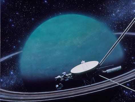 Artwork Showing Voyager 2's Encounter With Uranus Photograph by Julian Baum - Fine Art America