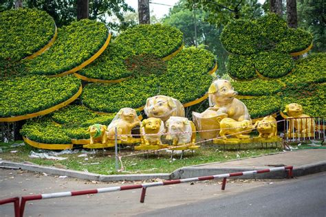 Lanterns hanging over the Flower Street at Crescent Lake in Ho Chi Minh City - Creative Commons ...