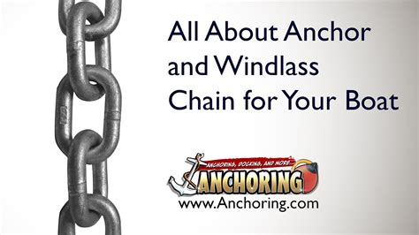 All About Anchor and Windlass Chain for Your Boat - YouTube