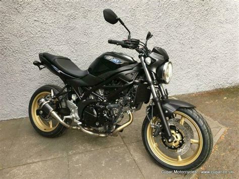 New Suzuki SV650 R special, gloss black with gold wheels, tail tidy, Lextek can | in Cupar, Fife ...