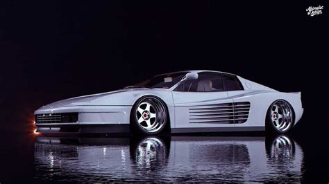 Miami Vice Ferrari Testarossa Rendering By Abimelec Design in 2022 ...