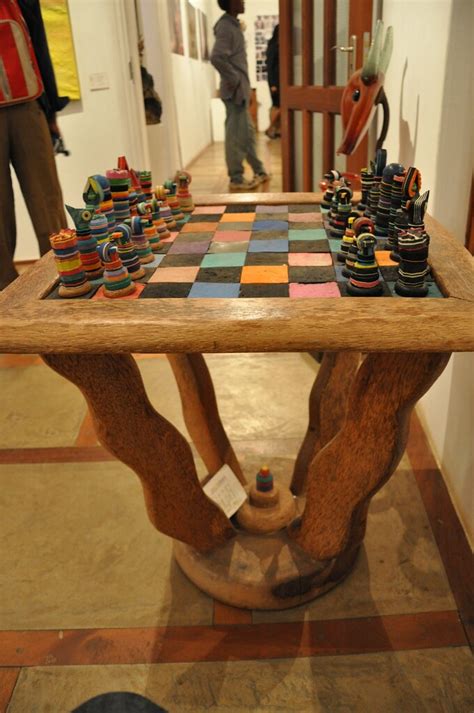 Chess set - wood and discarded plastic from flip flops | Flickr