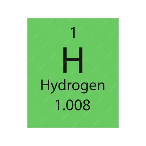 Hydrogen Symbol Element Number 1 Of The Periodic Tabl - vrogue.co