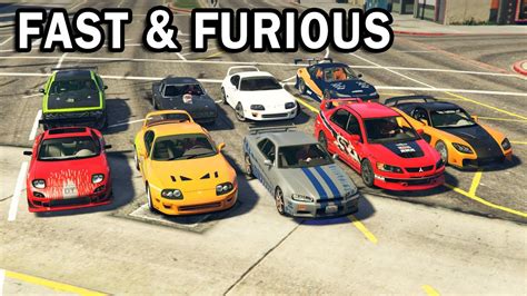 GTA V - All Fast & Furious Cars - YouTube