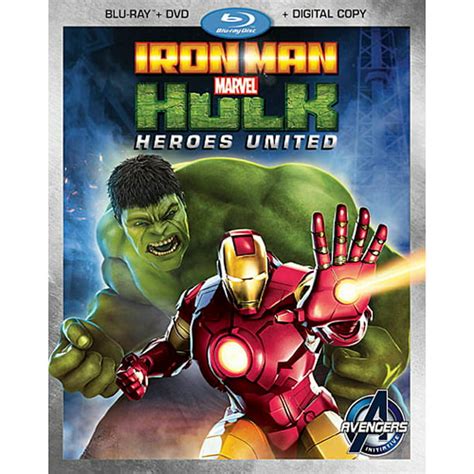 Iron Man and Hulk: Heroes United (Blu-ray + DVD + Digital Copy) - Walmart.com - Walmart.com