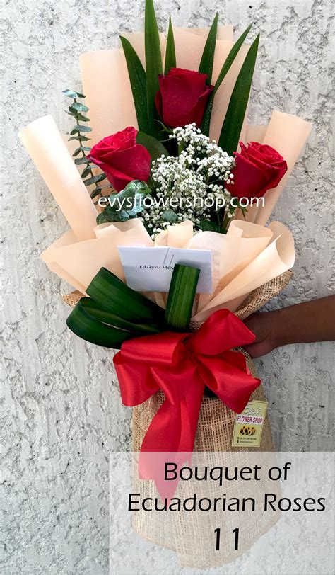 Bouquet of Ecuadorian roses I Evys Flowershop I Same day FREE delivery