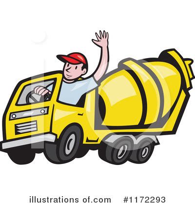 Cement Truck Clipart #212284 - Illustration by Pams Clipart