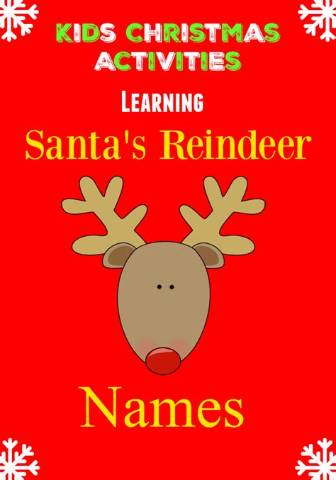 Who will be pulling Santa's Sleigh? Learning Reindeer Names