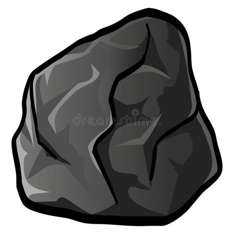 Rock Stone Cartoon Isometric 3d Flat Design Boulder Vector Illustration ...