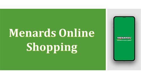 Menards Online Shopping