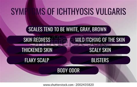 Symptoms Ichthyosis Vulgaris Vector Illustration Medical Stock Vector (Royalty Free) 2002435820 ...