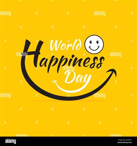 vector illustration of world happiness day poster or banner design Stock Vector Image & Art - Alamy