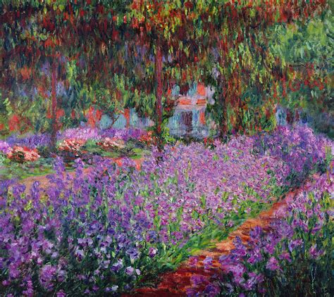 Claude Monet Painting - The Artists Garden at Giverny, 1900 by Claude ...