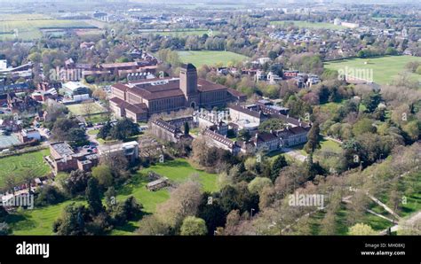 Aerial picture of Cambridge University Library Stock Photo - Alamy