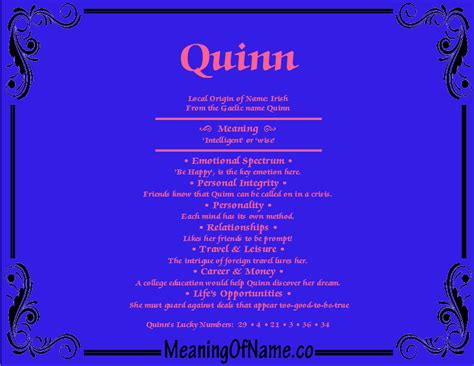 Quinn - Meaning of Name