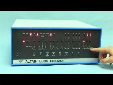 Altair 8800 - Video #1 - Front Panel Introduction - YouTube