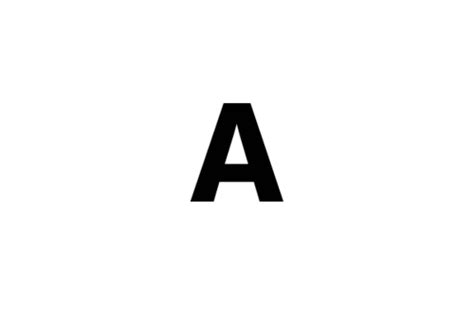 the letter a is made up of black letters