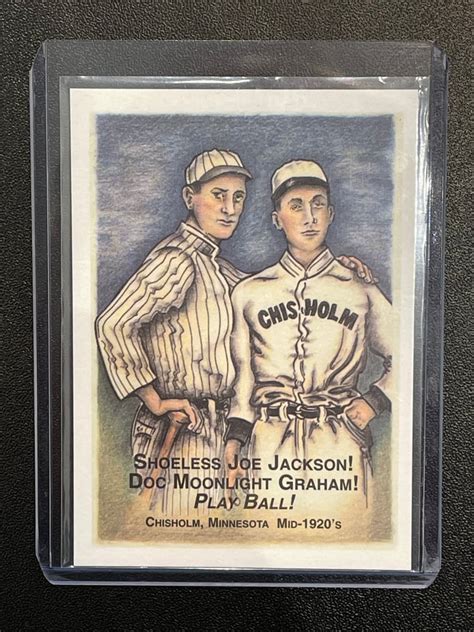 Shoeless Joe & Moonlight Graham card | Shoeless Joe Jackson Museum