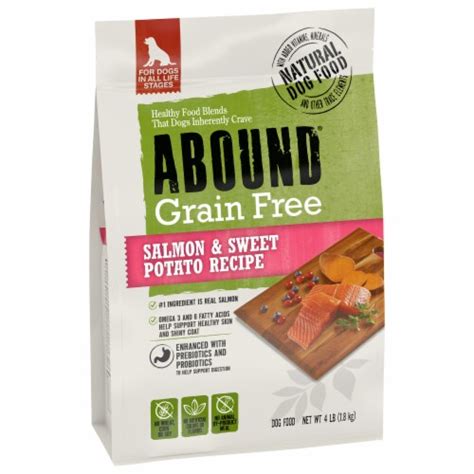 ABOUND® Grain Free All Life Stages Dry Dog Food Salmon & Sweet Potato, 4 lb - Kroger