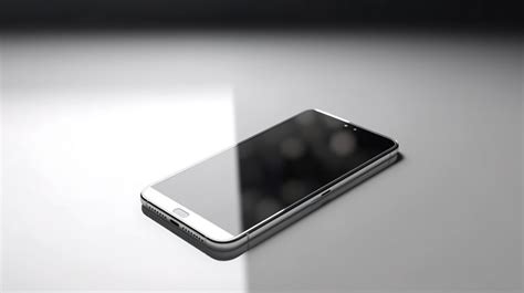 Reflection White Phone With A Black Screen And Backgrounds | JPG Free ...