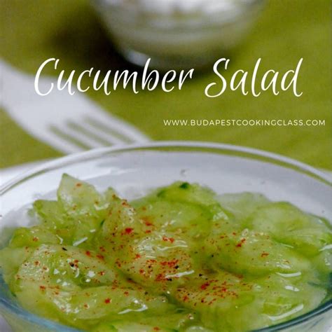 Hungarian Cucumber Salad (Uborkasaláta) Recipe | Yummly | Recipe in ...