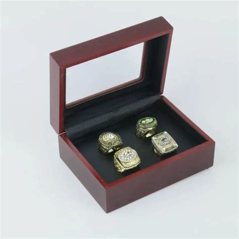 4 NFL Green Bay Packers Super Bowl Rings Set – Championship Rings Store