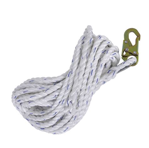 Buy Peakworks Fall Protection Safety Lifeline Rope Grab, 100 ft Vertical Cable, Galvanized Steel ...