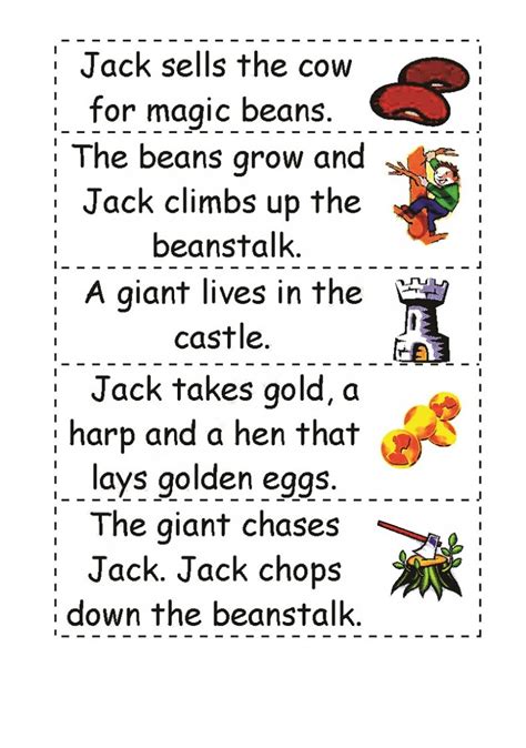 Jack and the Beanstalk Worksheets for Kids | 101 Activity