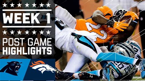 Panthers vs. Broncos | Post Game Highlights (Week 1) | NFL | Nfl week 1 ...