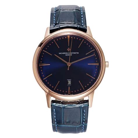 Patrimony Blue Dial in Pink Gold Ref: 85180 - Hont Watch