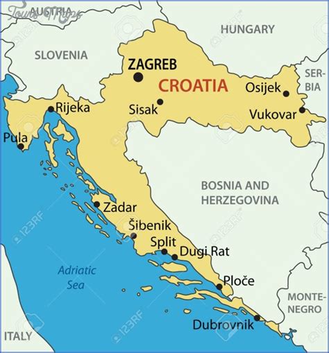 Croatia Map - ToursMaps.com